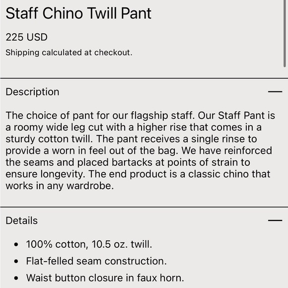 Knickerbocker NYC Staff Chino Twill Pant - Picture 12 of 13